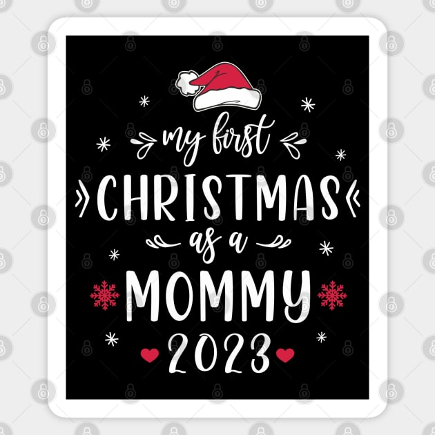 My First Christmas As A Mommy 2023 First Time Mother Christmas Sticker by FloraLi